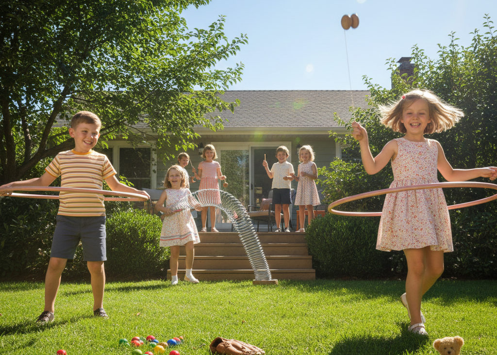 <p> Simple toys brought endless joy. Hula hoops twirling around hips, Slinkys walking down stairs, and yo-yos spinning in hands filled days with laughter. These toys encouraged physical activity, creativity, and persistence. Boomers remember the thrill of mastering a new trick or showing off a favorite toy to friends. The fun was immediate and tactile, a perfect contrast to today’s digital entertainment. </p> :: Gemini