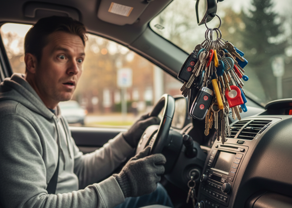 <p> Most people never consider this one, but carrying a giant, heavy keychain while driving can damage your ignition system. A heavy set of keys pulls down on the ignition switch every time you hit a bump or make a turn. Over months and years, that constant pressure can wear down the internal components.

This can lead to stalling, electrical issues, or even a situation where your car refuses to start at all. A lightweight keychain is much safer and keeps your ignition cylinder from wearing out early. </p> :: Gemini