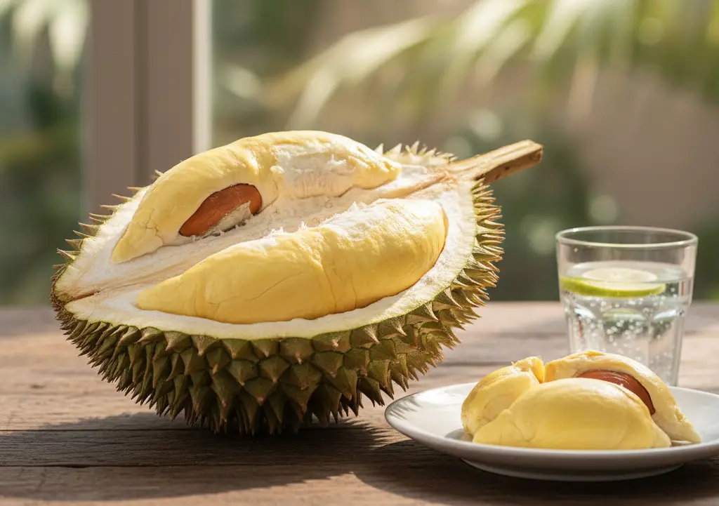 <p> Durian is known as the king of fruits in Southeast Asia, and its strong aroma can be intimidating. However, its nutritional value makes it worth trying if you can get past the smell. One cup of durian contains about 13 grams of monounsaturated fat, making it a filling and nutrient-dense snack. While it might not be as widely available in the United States as other fruits, many Asian grocery stores carry frozen durian. Try it in small chunks as a unique, tropical snack or add it to smoothies for an exotic twist. </p> :: Gemini