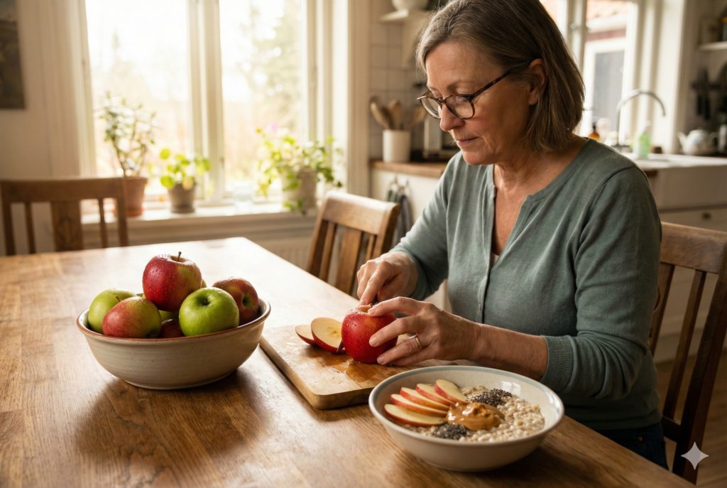 <p> Apples may be one of the most ordinary fruits in your grocery cart, but their benefits are anything but boring. Each crisp bite delivers soluble fiber, especially pectin, which helps your body prevent cholesterol from being absorbed during digestion. Instead of entering your bloodstream, some of that cholesterol is carried out of your body. Apples are also packed with polyphenols, which support blood vessel function and protect your heart from everyday wear and tear. They make a great grab and go snack, but they are just as tasty sliced on oatmeal or paired with peanut butter. </p> :: Gemini