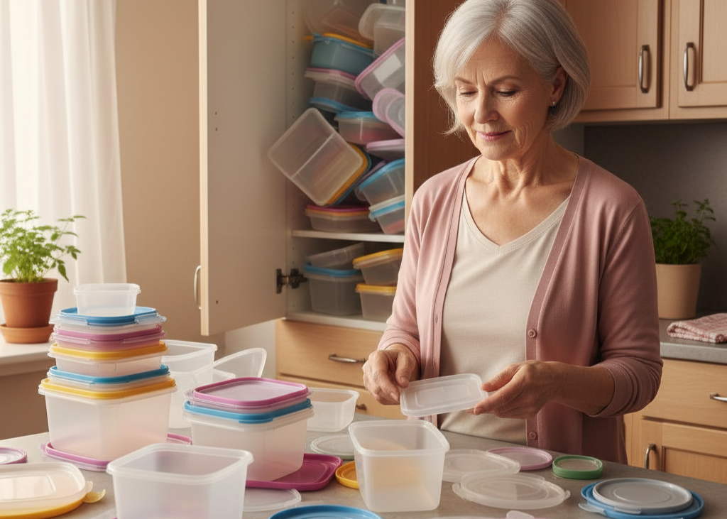 <p> Plastic storage containers have a way of multiplying in the kitchen. Over time, lids go missing, sizes become mismatched, and some containers become brittle or warped. Having too many containers creates clutter and makes it harder to find what you need when you need it.

After 60, a smaller, more manageable collection of stackable, durable storage containers can make a huge difference. Keep a few versatile sizes that serve multiple purposes and let go of the ones you never use. You will find that your kitchen feels more orderly, and you will save time searching for matching lids. A clean, organized storage system also encourages you to cook and store food efficiently, reducing stress in your daily routine. </p> :: Gemini