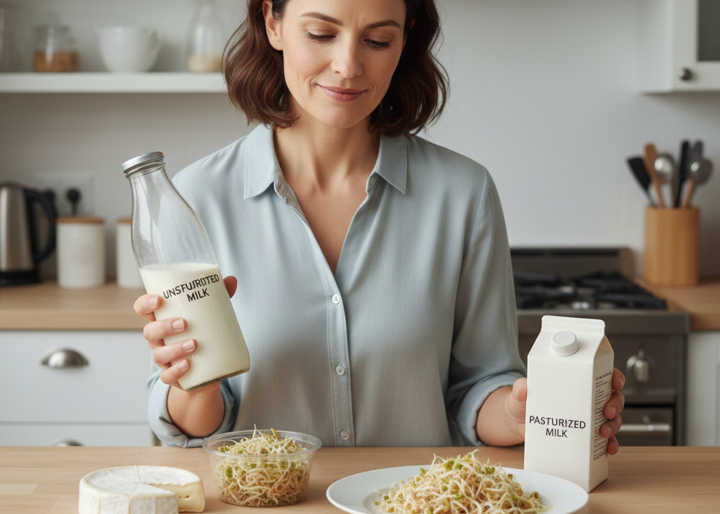 <p> Raw sprouts, unpasteurized milk, and soft cheeses are sometimes overlooked as potential risks. They can harbor harmful bacteria and cause foodborne illnesses, particularly in vulnerable populations like young children, older adults, and pregnant people.

Always wash produce thoroughly, cook sprouts when possible, and choose pasteurized dairy products. Small precautions like these can prevent serious health issues. </p> :: Gemini