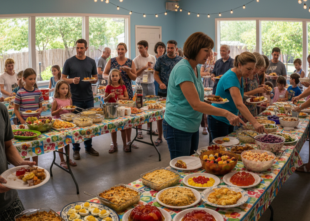 <p> Community gatherings were rich with food and friendship. Potlucks allowed families to share their favorite dishes and enjoy the company of neighbors and relatives. Boomers fondly recall deviled eggs, casseroles, and fruit salads passed around tables while stories, laughter, and music filled the air. These events were a celebration of togetherness and an opportunity to build lasting relationships outside of the home. </p> :: Gemini