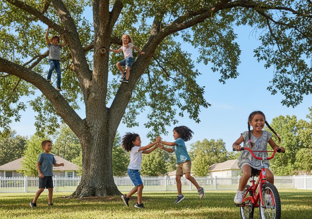 5. Outdoor, Unstructured Play <p> Free play outdoors used to be a cornerstone of childhood. Kids rode bikes, played tag, climbed trees, and built forts without strict supervision. Today, scheduled activities and digital entertainment have replaced much of this unstructured play. Outdoor activities teach creativity, independence, problem-solving, and physical coordination. Baby boomers will remember getting home from school and exploring until the streetlight came on. Those experiences were more than fun—they were essential for developing resilience, teamwork, and an understanding of the physical world. </p> :: Gemini