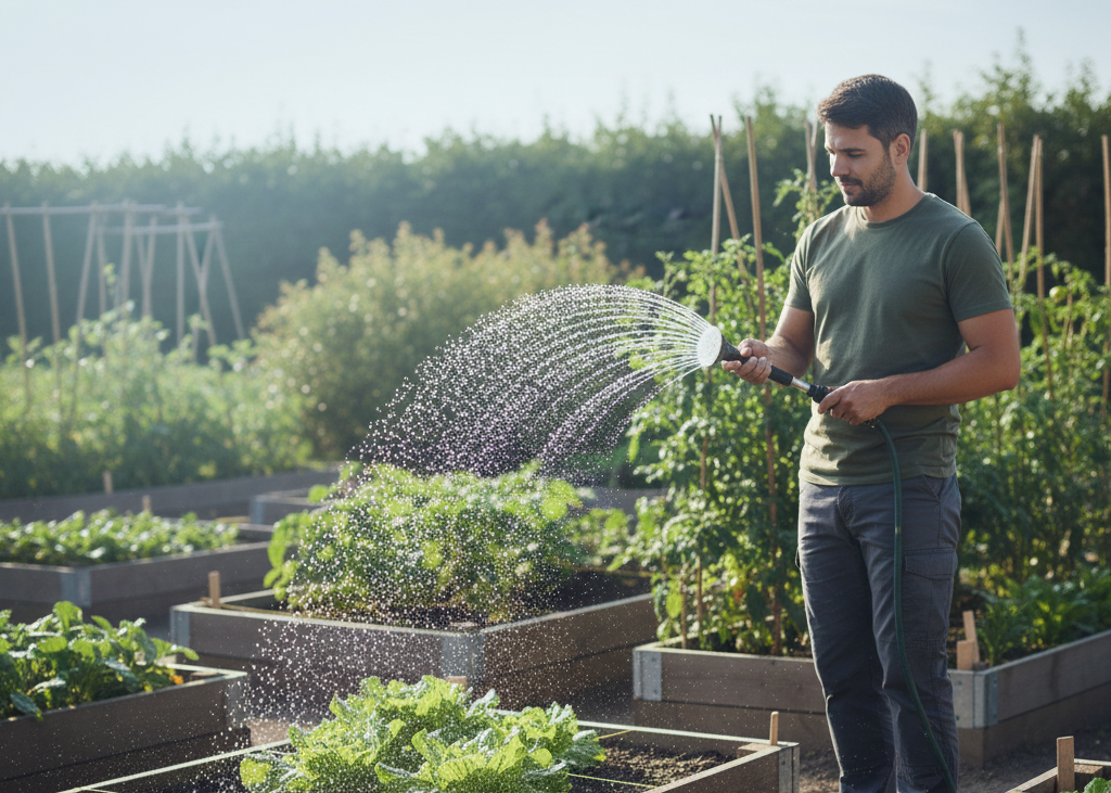 <p> Watering is one of the most important aspects of gardening. Instead of frequent shallow watering, aim for deep, consistent watering that reaches several inches into the soil. Deep watering encourages roots to grow strong and healthy. The best time to water is in the morning when temperatures are cooler and evaporation is lower. Focus on watering the soil around the base of your plants rather than the leaves to reduce the risk of fungal diseases. Regular monitoring will ensure your plants stay hydrated without becoming waterlogged. </p> :: Gemini