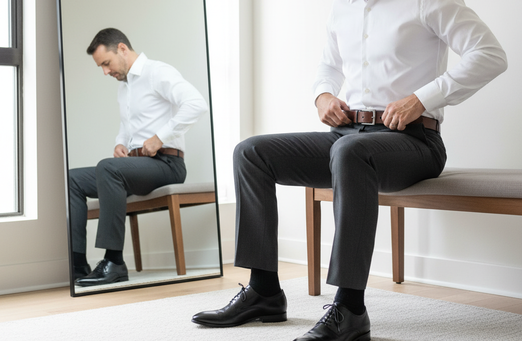 3. Ignoring Shoe and Belt Color Coordination <p> One of the most common yet easily avoidable style mistakes is mismatching the color of your shoes with your belt. It might seem like a small detail, but it can make or break an outfit—especially in professional or formal settings. A brown belt with black shoes or vice versa creates visual chaos, even if the rest of your outfit looks great.
How to Fix It:
Keep it simple: your shoes and belt should always be in the same color family. Black shoes? Go with a black belt. Brown shoes? Match with a brown belt—ideally in a similar tone. For casual outfits, like jeans and sneakers, you have more freedom. Just make sure your accessories don’t clash. A little color coordination goes a long way in pulling your look together. </p> :: Gemini