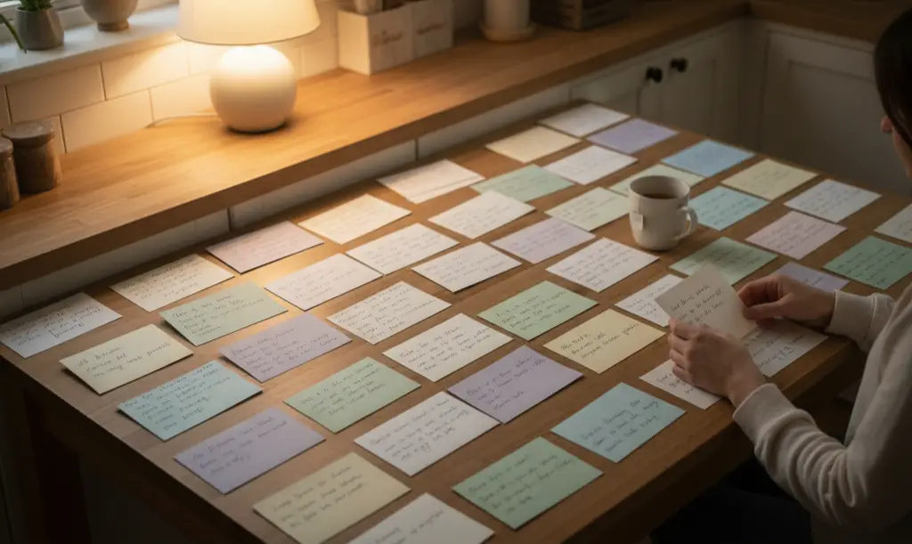 <p> Handwritten messages from friends, family, or colleagues may feel overwhelming in the immediate aftermath, but they are treasures. Condolence cards reflect how others came together to support you and share their memories of the person who passed. Reading them months or years later can offer comfort and a sense of connection to the community that surrounded your loved one. Instead of tossing them once you have read them, organize them in a binder or keepsake box to revisit when you need reassurance or a gentle reminder of the love that was shared. </p> :: Gemini