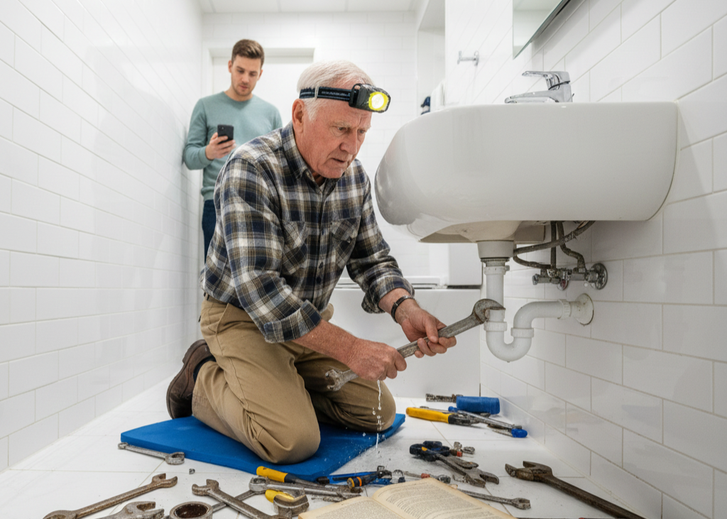 <p> There is a special kind of pride that comes from fixing something in your own home. Whether it is a dripping faucet or a garage door that refuses to budge, many boomers instinctively roll up their sleeves and get to work. After all, hiring someone often feels unnecessary, too expensive, or simply not how “we were raised.”

But as repairs get more technical and homes become more complex, the risk of a DIY misstep grows. Electrical work is not what it used to be. Modern plumbing systems, smart appliances, and even HVAC units require training that goes beyond a weekend project. What used to be a simple repair can now lead to a very costly mistake.

It is perfectly okay to keep small fixes for yourself, but knowing when to call in a professional can save time, money, and stress. Think of it this way: hiring someone for the big stuff means you will have more energy to enjoy the smaller projects you still love doing. </p> :: Gemini