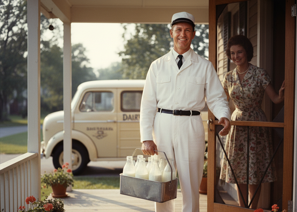 <p> In the 1960s, waking up to the clinking sound of glass milk bottles outside the front door was a normal part of life. The milkman was a familiar face, not just a delivery worker. He knew your family, remembered your weekly order, and often had a friendly chat as he made his rounds. It added a personal touch to life that feels nearly impossible to recreate today. As supermarkets expanded and home refrigeration improved, the milkman slowly faded away, taking with him the charm of this simple routine. While grocery delivery is making a comeback in modern times, it is far more transactional and far less personal than those morning doorstep moments. </p> :: Gemini