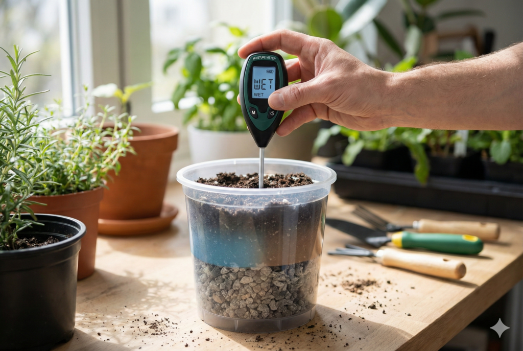 <p> When you add gravel to the bottom of a plant pot, you reduce the amount of soil inside the container. Because of this, the point where water settles after watering ends up higher than it would be in a pot filled entirely with soil.

This is a sneaky problem that most people do not see happening. You cannot see the water table inside the pot, but your plant definitely can feel it. When that water level rises closer to the roots, the roots spend more time sitting in overly wet soil.

Roots need both water and air to function well. When they stay wet too long, they struggle to breathe, which puts them at risk for rot, stunted growth, and fungal infections. A raised water table is one of the biggest hidden reasons that adding gravel can lead to sick or stressed plants. </p> :: Gemini
