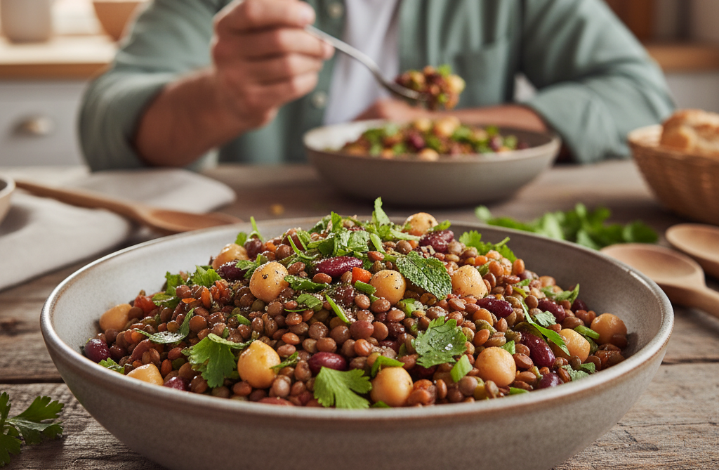 <p> Beans and lentils are proof that plant-based proteins can be just as powerful as meat. They’re rich in protein and fiber—two nutrients that help stabilize blood sugar and fight inflammation. A half-cup of cooked lentils or beans gives you around 15 to 20 grams of protein and keeps you full for hours. They also feed the good bacteria in your gut, which plays a major role in keeping inflammation in check. Try adding lentils to soups, chili, or salads for a hearty and healthy boost. </p> :: Gemini
