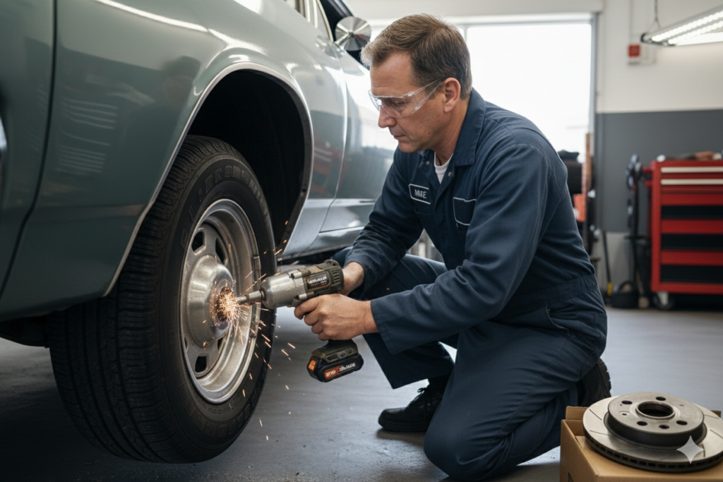 <p> If speed had a mascot in a mechanic’s shop, it would be the impact wrench. Cordless impact wrenches have become incredibly powerful in recent years, making it easier than ever to remove lug nuts, suspension bolts, and anything else that benefits from quick bursts of torque. Mechanics appreciate how much time it saves, especially during repetitive tasks like wheel rotations or brake jobs. It is one of those tools that can turn a two hour job into a thirty minute one when used properly. And yes, it also feels extremely satisfying to use. </p> :: Gemini