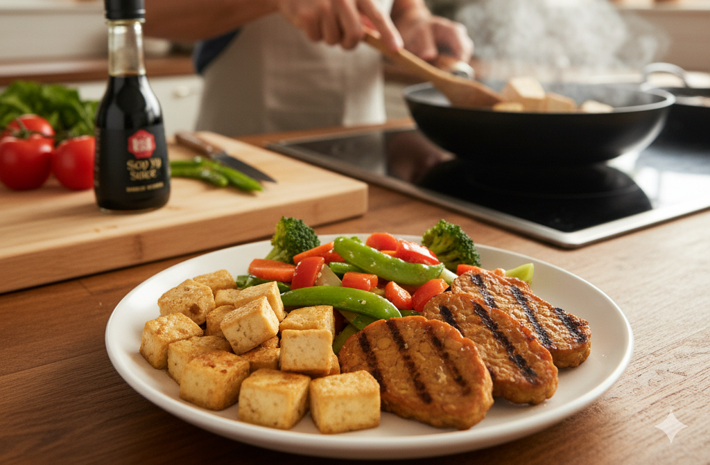 <p> Tofu and tempeh deserve a spot on your table even if you’re not vegetarian. Both are soy-based proteins that contain all nine essential amino acids, along with compounds called isoflavones that may help reduce inflammation. They’re versatile too—marinate tofu for stir-fries or grill slices of tempeh for a plant-based sandwich that actually satisfies. As a bonus, soy foods are gentle on your cholesterol and heart, two things worth watching as we get older. </p> :: Gemini