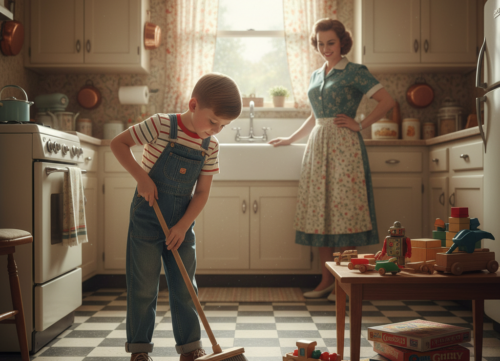 2. Chores Come Before Fun <p> In a Boomer household, playtime didn’t start until the chores were done. Beds had to be made, dishes washed, and floors swept before you could relax or watch television. It was a simple but powerful way to teach discipline and responsibility. Today’s world moves faster, and multitasking is the norm, but that “work first, fun later” mindset still pays off. Many Boomers say this rule taught them how to manage time, stay organized, and take pride in a clean home—skills that still make life smoother at any age. </p> :: Gemini