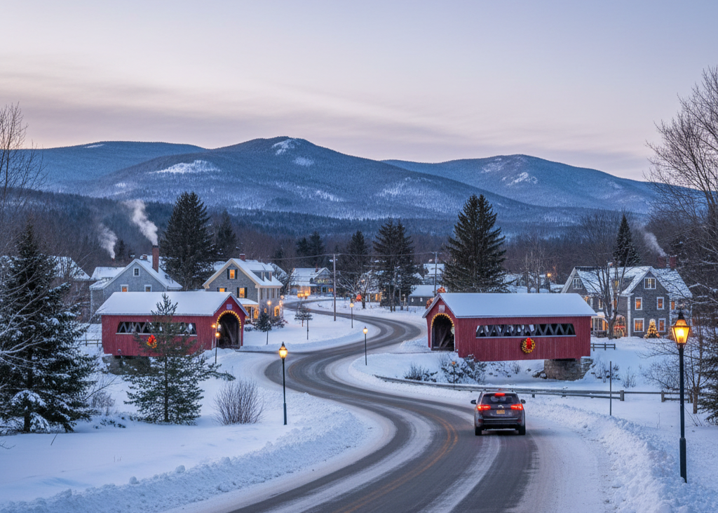 <p> Vermont’s snowy landscapes and charming small towns create the perfect backdrop for a winter road trip. Boutique shopping, local markets, and nearby ski resorts provide activities for all interests. The combination of New England scenery and seasonal festivities makes this a classic holiday adventure. </p> :: Gemini