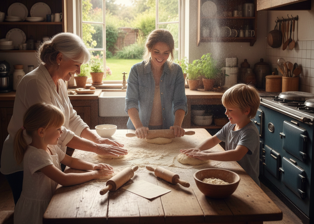 <p> Preparing food together was a family tradition. From canning vegetables to baking bread, boomers remember working side by side in the kitchen, learning practical skills, and creating meals filled with care. Cooking together was a source of bonding, conversation, and shared pride.

Bringing back homemade cooking projects today strengthens family connections and encourages creativity. Even simple activities like baking cookies, preparing a holiday meal, or making jam provide shared accomplishments and teach valuable skills to younger generations. </p> :: Gemini