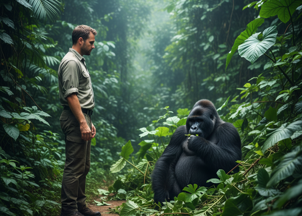 <p> Primates use eye contact to establish dominance, assert social rank, and communicate intentions. This is true for gorillas, chimpanzees, and even some wild monkey species. Staring directly at a dominant male or a protective mother could trigger aggression. The safest approach is to keep your eyes relaxed, occasionally glancing at the animal without locking gaze. Always give primates enough space and avoid behaviors that might be interpreted as threatening. Remember, a gentle glance is far safer than a stare that could be misread as a challenge. </p> :: Gemini