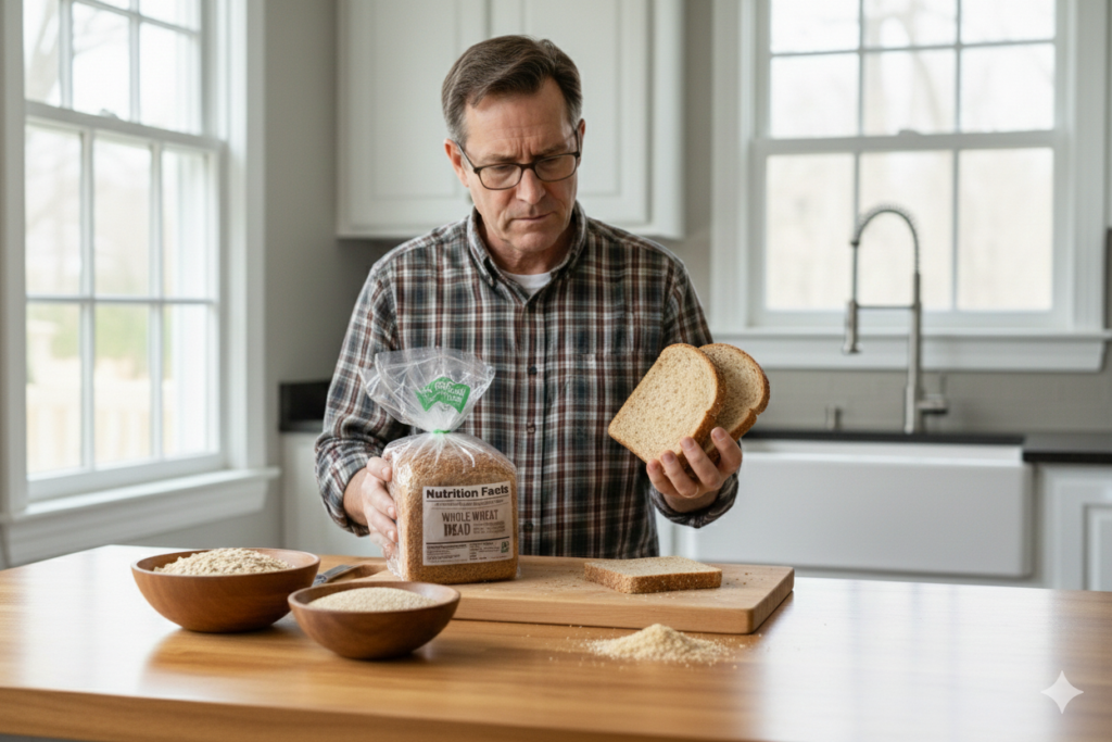 10. Whole Wheat Bread and Refined Grain Products <p> Whole wheat labels can be misleading. Many breads and grain products labeled whole wheat are still heavily refined and low in fiber, causing them to act more like white bread in the body. These products can raise blood sugar quickly and leave you feeling hungry soon after eating. Doctors increasingly recommend truly whole grains like oats, quinoa, and minimally processed breads with short ingredient lists. </p> :: Gemini