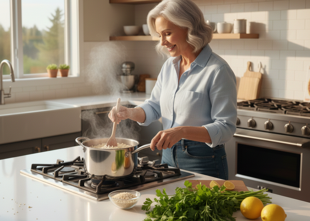 <p> These quick and easy rice packets can save time but are usually high in sodium, which can raise blood pressure and stress your heart and kidneys. As you age, keeping sodium intake in check becomes even more essential.

Better option: Cook plain brown rice or quinoa and season it yourself with herbs, lemon, or low-sodium broth. This way, you enjoy all the flavor without the hidden health risks. </p> :: Gemini