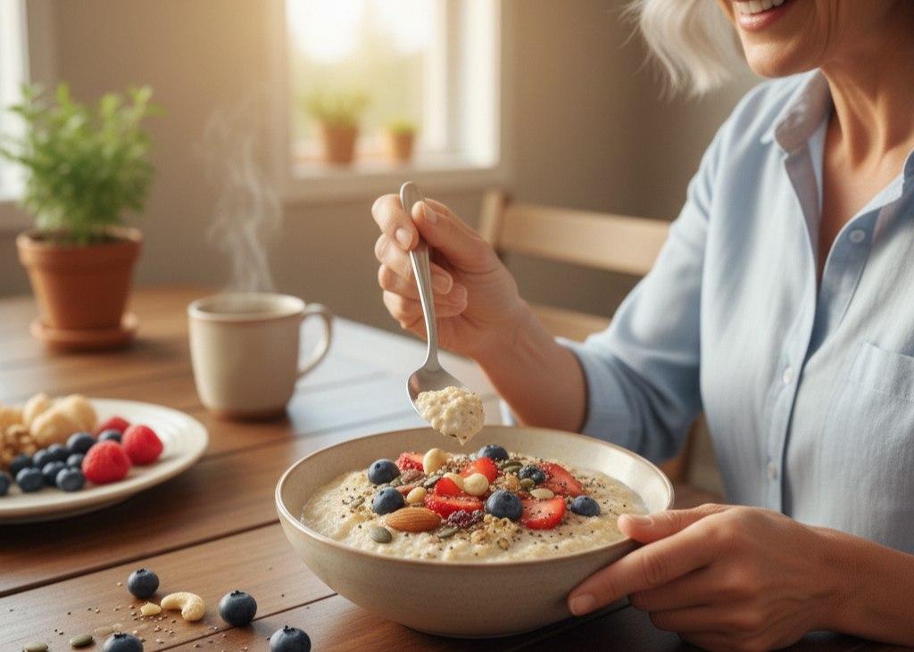 <p> Colorful, crunchy cereals may bring back childhood memories, but they are often packed with refined grains and hidden sugars. Eating these for breakfast can cause spikes in blood sugar and leave you hungry again shortly afterward. With age, stable energy levels in the morning become more critical for overall health and brain function.

Better option: Cooked oats topped with fresh fruit, nuts, and seeds provide lasting energy, fiber, and protein, keeping you full until your next meal. </p> :: Gemini