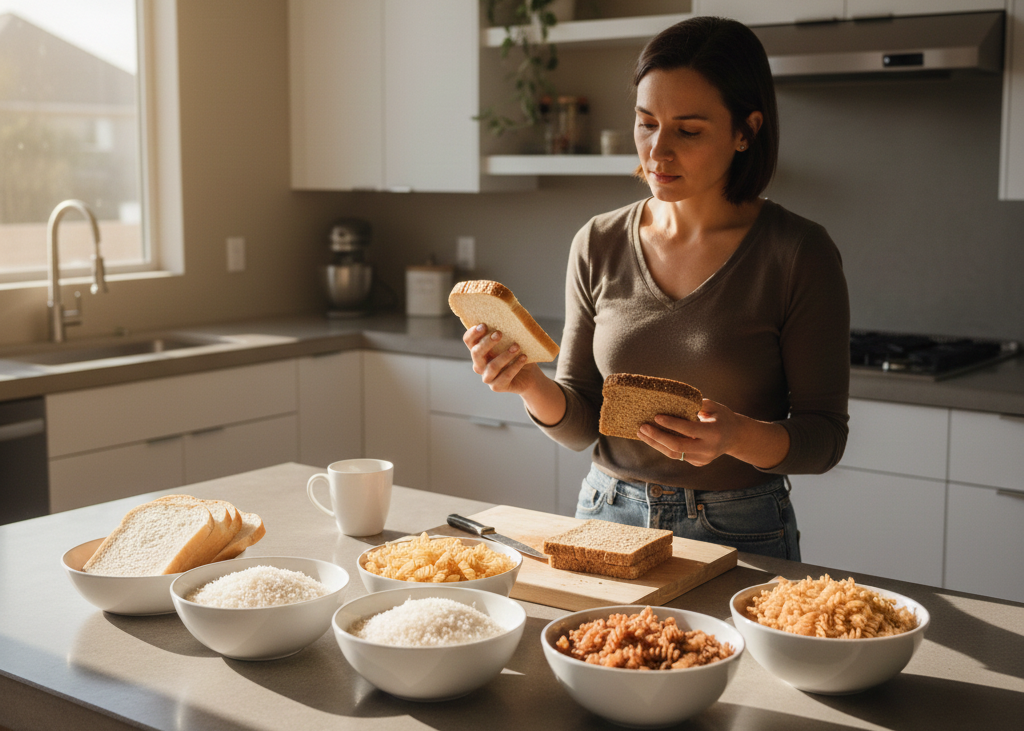 <p> White bread, regular pasta, white rice, and other refined grains may taste comforting, but they behave like sugar once you eat them. Because they lack fiber, they break down fast and leave your blood sugar soaring one minute and crashing the next. That roller coaster can trigger cravings, afternoon fatigue, and weight gain over time. The good news is that swapping them for whole grain versions is surprisingly easy. Whole wheat bread, brown rice, and whole grain pasta keep you fuller longer and give you the steady energy your body actually loves. </p> :: Gemini