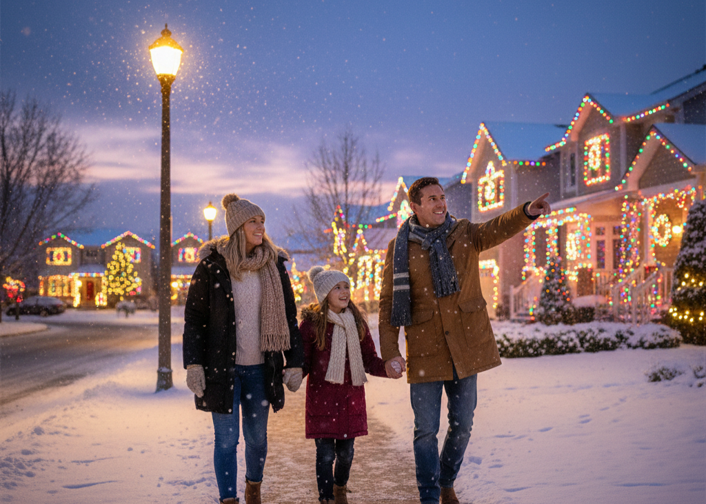 4. Take a Christmas Lights Hunt Around Town <p> Winter evenings are the perfect time for a family stroll or drive to see holiday lights around your town. Many neighborhoods go all out with dazzling displays that captivate kids and adults alike. Turn it into a game by counting certain decorations like reindeer, Santa figures, or blinking lights. Not only does this get the family outside, but it also creates excitement and anticipation as you explore your community together. It can be a wonderful way to appreciate the creativity of your neighbors and the beauty of the season. </p> :: Gemini