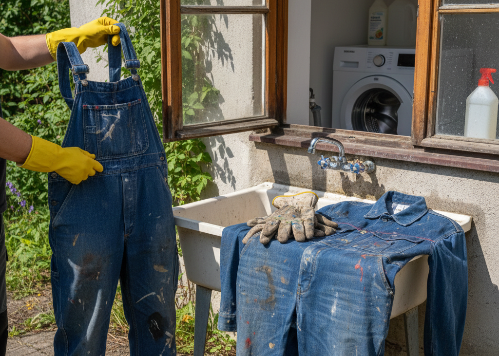 <p> Never wash clothes soaked in gasoline, paint thinner, cooking oil, or other flammable substances. Even a little residue can be extremely dangerous when exposed to heat in the washer or dryer. Pre-treat stains safely outside of the machine, or bring these items to a professional cleaner to avoid any risk. </p> :: Gemini