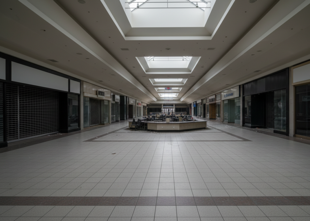 <p> Lakeforest Mall was a hub of activity in suburban Maryland, complete with a food court, children’s play area, and numerous stores. Shoppers once flocked there for weekend outings, family trips, or a simple afternoon stroll. As online shopping and changing consumer habits grew, the mall experienced declining foot traffic and eventually closed in March 2023. Now, the empty hallways and dark storefronts serve as a stark reminder of how quickly modern life can shift, leaving once-beloved gathering places to fade quietly into memory. </p> :: Gemini