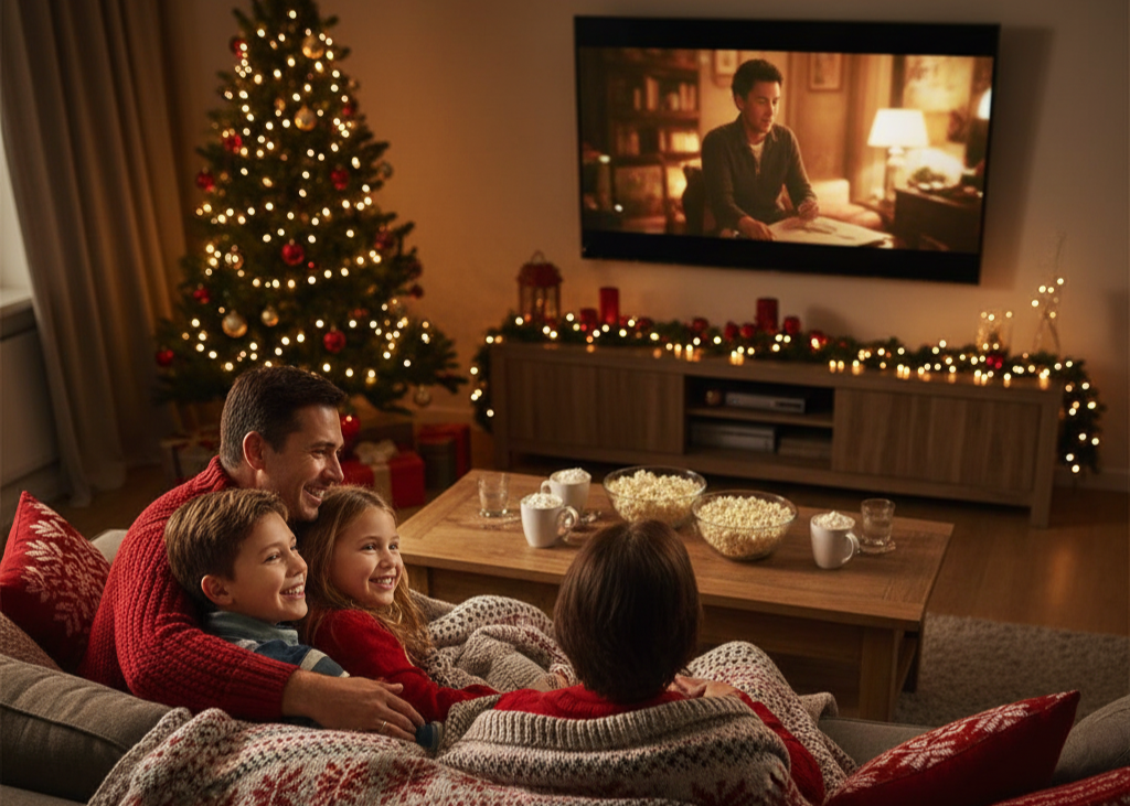 1. Organize a Holiday Movie Marathon Night <p> There is something undeniably comforting about curling up on the couch with blankets, popcorn, and a lineup of holiday classics. From timeless favorites like Home Alone and Elf to newer family hits, a holiday movie marathon is the perfect way to slow down, enjoy each other’s company, and get into the festive spirit. You can even make it more special by letting your kids vote on which movies to watch, adding a popcorn bar, or creating themed drinks like hot chocolate with marshmallows and cinnamon sticks. It is an activity that combines relaxation, family bonding, and festive fun all in one evening. </p> :: Gemini