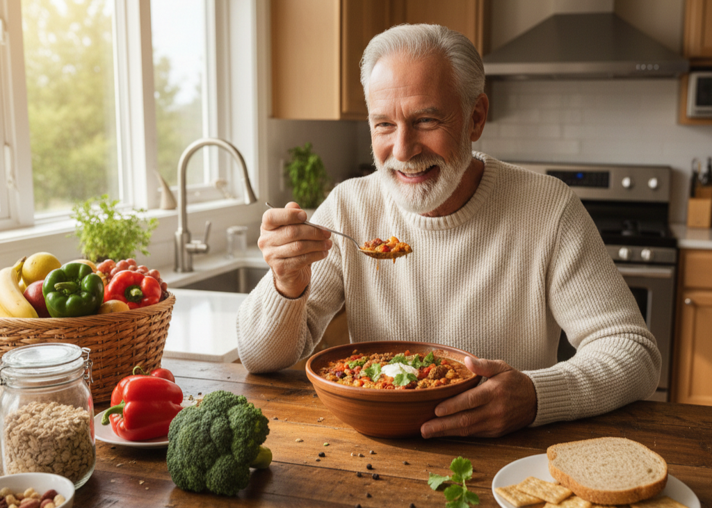 <p> By their late fifties, sixties, and beyond, many boomers have learned that feeling energized and maintaining good health is worth more than fitting into a certain jean size. Plant forward eating increases the amount of fiber, antioxidants, and vitamins in meals, which can support heart health, digestion, and stable blood sugar. Choosing more whole grains, vegetables, fruits, legumes, nuts, and seeds gives the body a steady stream of nutrients that can help reduce inflammation and provide longer lasting energy. The best part is that boomers can absorb these benefits without giving up their favorite dishes. A bowl of chili made with both beans and beef, or pasta with vegetables and lean meat, can deliver flavor and nourishment at the same time. </p> :: Gemini