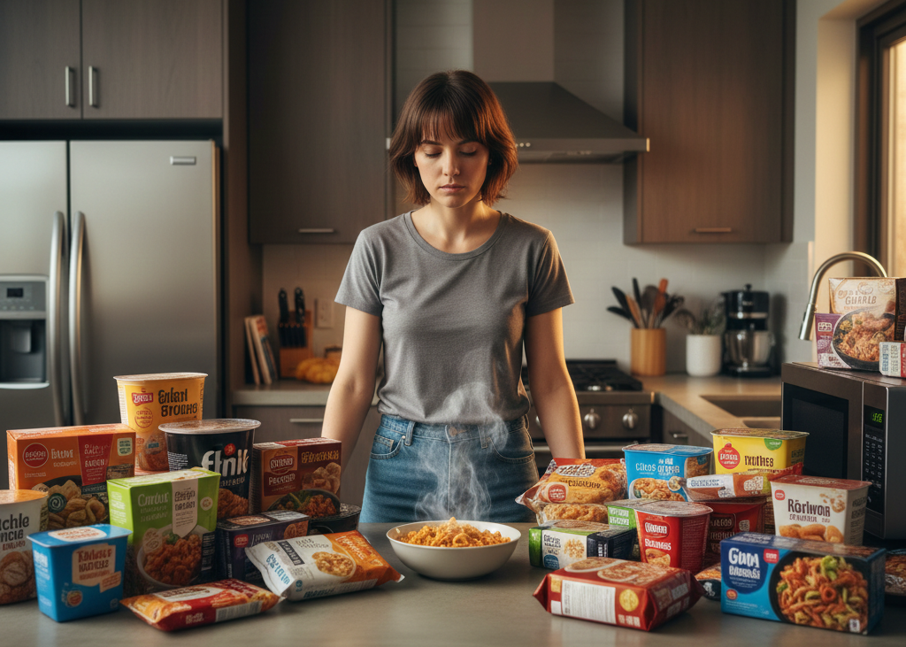 <p> There is nothing wrong with keeping a few frozen meals or packaged foods around for emergencies, but leaning on them daily can slowly chip away at your health. These products often combine refined carbs, added sugars, cheap oils, sodium, preservatives, and low fiber content. Eating them regularly makes it easier to gain weight, feel tired, and develop unhealthy eating patterns. Even if your schedule is busy, choosing whole foods whenever possible — fresh produce, whole grains, lean proteins — can help you feel more energized and in control. </p> :: Gemini
