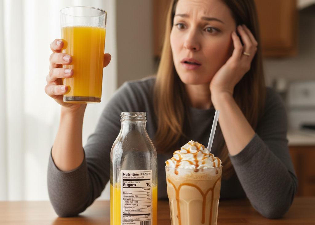 <p> Fruit juice is one of the most misleading breakfast foods out there. It is marketed as healthy, refreshing, and full of vitamins. While it does contain some nutrients, it also contains a concentrated amount of sugar and none of the fiber found in whole fruit. Drinking it first thing in the morning can spike your blood sugar quickly, leaving you tired and hungry before lunch.

Sugary coffee drinks fall into the same category. That festive caramel-mocha-cookie-cream drink may taste amazing, but it is essentially a dessert in a cup. These sugary beverages are best enjoyed occasionally, not as part of your morning routine. </p> :: Gemini