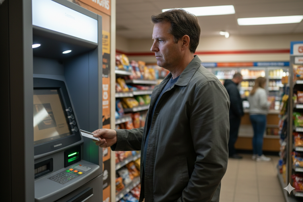 <p> ATMs located outside of banks, such as in convenience stores or malls, can be dangerous. They are often targets for skimmers or hidden cameras that record your card information and PIN. Using one of these machines can put your account at risk without you realizing it.

Whenever possible, choose ATMs inside bank branches or other secure, monitored locations. Check for unusual attachments or loose parts on the machine before use. A few extra seconds of caution could save you from a major headache. </p> :: Gemini