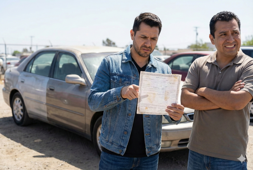 <p> Some cars come with hidden histories, like previous accidents, flood damage, or insurance total loss declarations. In a title washing scam, the seller manipulates state paperwork so the official title no longer shows the vehicle’s true history. What looks like a clean, problem-free car on paper may actually be a ticking time bomb waiting to cost you thousands in repairs.

To protect yourself, always request the car’s VIN and run it through a reliable vehicle history service. Do not simply trust the title or a seller’s word. Digging a little deeper can save you from a major headache down the road. </p> :: Gemini