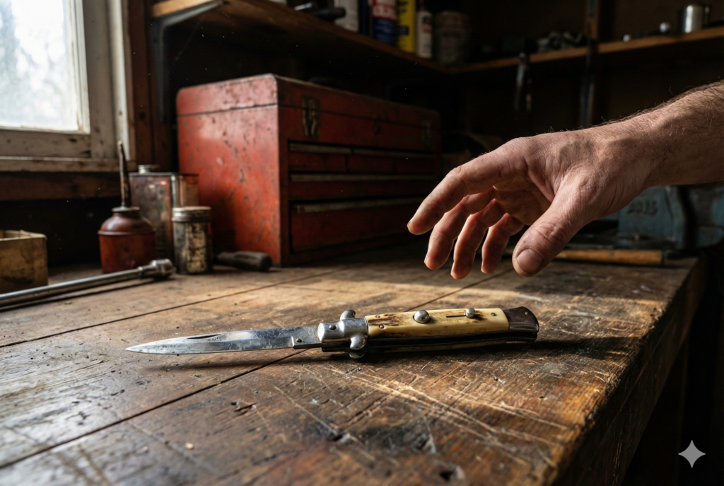 <p> In the 1950s, owning a switchblade knife was a mark of cool rebellion, made famous by Hollywood’s bad-boy movies. But that “click and flick” sound quickly gained a reputation as dangerous, and by 1958, the federal Switchblade Knife Act made it illegal to manufacture, sell, or transport them across state lines. Some states still have strict bans in place today. If you stumble across an old one in a drawer somewhere, it might be better suited for display than your pocket. </p> :: Gemini