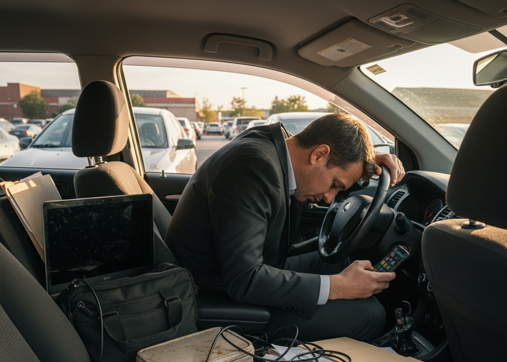 <p> If someone is constantly hauling work around in their car, it can show how stress from work has spilled into every corner of life. Carrying laptops, folders, and documents everywhere means they are never fully disconnected. Chronic work stress can infiltrate errands, lunch breaks, and even moments that should be relaxing. When your car starts doubling as a mobile office, it is often a sign that boundaries are blurred and stress is high. </p> :: Gemini