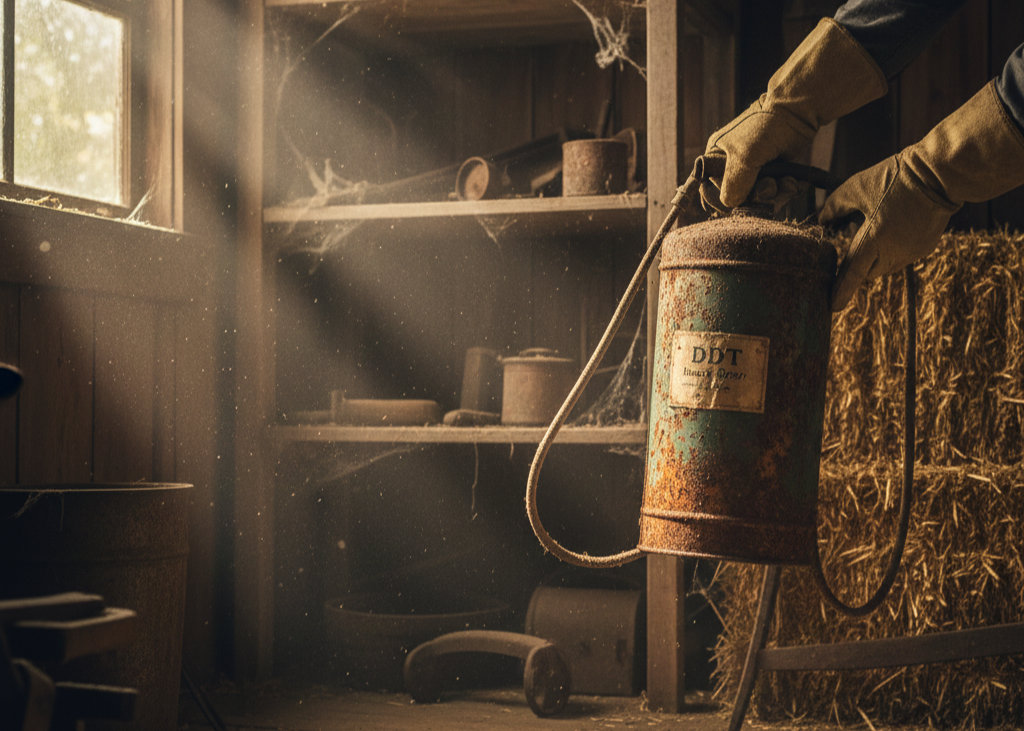 <p> Back then, DDT was considered a miracle chemical for killing bugs. People sprayed it on crops, in gardens, and even around playgrounds without a second thought. But by the early 1970s, the Environmental Protection Agency banned it after discovering its lasting damage to wildlife and its potential to cause health problems in humans. If you ever find an old container of DDT hiding in a shed or barn, don’t open it — it’s a relic of a bygone era that belongs in a hazardous waste facility, not under your sink. </p> :: Gemini