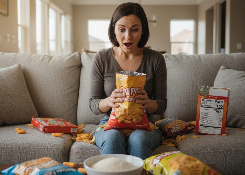 <p> Chips, crackers, cheese puffs, and most packaged snacks are engineered to be addictive. They often combine salt, unhealthy oils, refined flour, and flavor enhancers that make it almost impossible to eat only a handful. Before you know it, you have eaten half the bag. These snacks usually offer little to no nutrition, and the high sodium and unhealthy fats can slowly affect heart health and digestion. If you enjoy a good crunch, try air popped popcorn, nuts, or sliced veggies with dip. They offer the texture you love without the empty-calorie trap. </p> :: Gemini