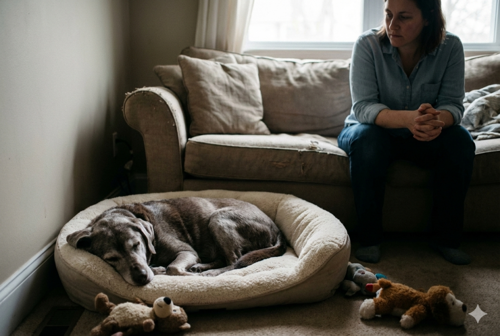 <p> Dogs nearing the end of life often sleep more than usual. They may seem uninterested in play, walks, or family activities that once thrilled them. While aging dogs naturally sleep more, lethargy combined with other signs can indicate that your dog is experiencing significant decline.

Providing a cozy, quiet space for rest is essential. Short moments of gentle petting or quiet companionship can reassure your dog without causing stress or fatigue. These quiet moments can also strengthen your emotional connection. </p> :: Gemini