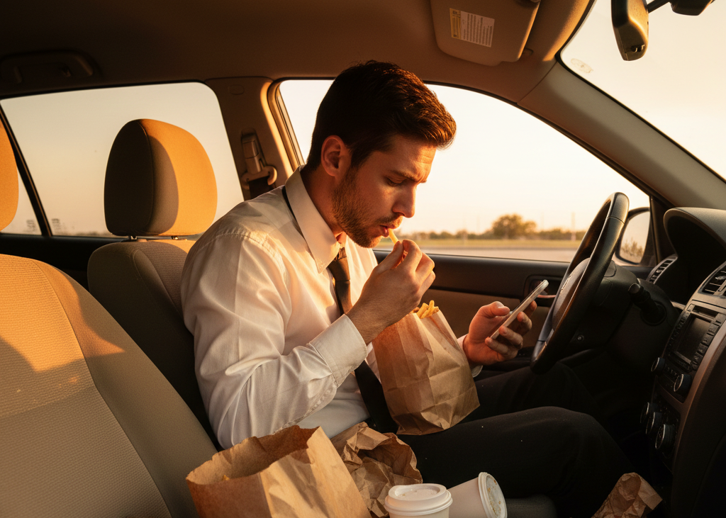 <p> If a car seems to be full of takeout wrappers, coffee cups, and empty snack containers, it often tells a story about eating habits and lifestyle under stress. When someone is constantly on the go, grabbing quick food becomes a coping mechanism. Skipping home-cooked meals and relying on caffeine or fast food can be a sign of a life packed with obligations and too little time to recharge. </p> :: Gemini