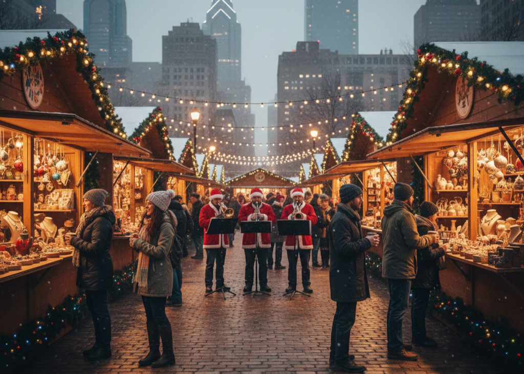 <p> Philadelphia’s Christmas Village brings the charm of a European holiday market right to the heart of the city. Stroll among vendor booths selling handmade gifts and international treats, listen to live performances, and take in the festive decorations. The atmosphere is cozy, cheerful, and perfect for spending an afternoon or evening soaking in holiday spirit. </p> :: Gemini