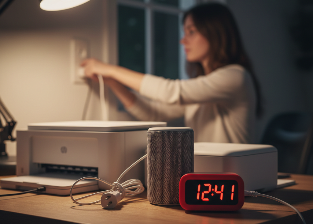 <p> Energy-vampire devices are small appliances or electronics that draw power even when not in active use. This includes items like Wi-Fi routers, desktop printers, smart speakers, and clocks on appliances. While some devices, such as routers, need to stay on for connectivity, many others can be unplugged overnight without consequence.

Eliminating these hidden energy drains may not feel dramatic day to day, but over time, it can result in noticeable savings on your electricity bill. Unplugging devices like these before bed is a small but meaningful habit that contributes to a safer, more efficient, and less wasteful home. </p> :: Gemini