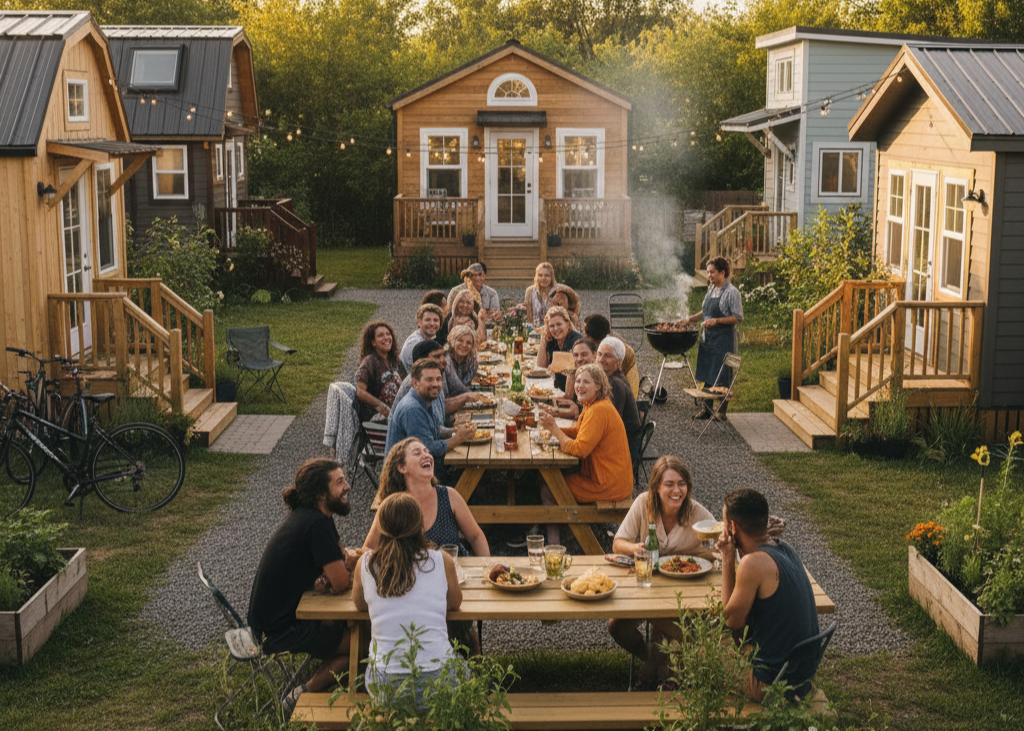 <p> Tiny home communities are popping up across the country as affordable and community-focused alternatives to traditional housing. In these villages, homes are small, but the connections are big. Residents often share common areas, participate in group projects, and support each other in ways that large neighborhoods rarely offer. From single-person homes to family units, these communities encourage cooperation, creativity, and even occasional neighborhood potlucks, making them feel warm and vibrant. </p> :: Gemini