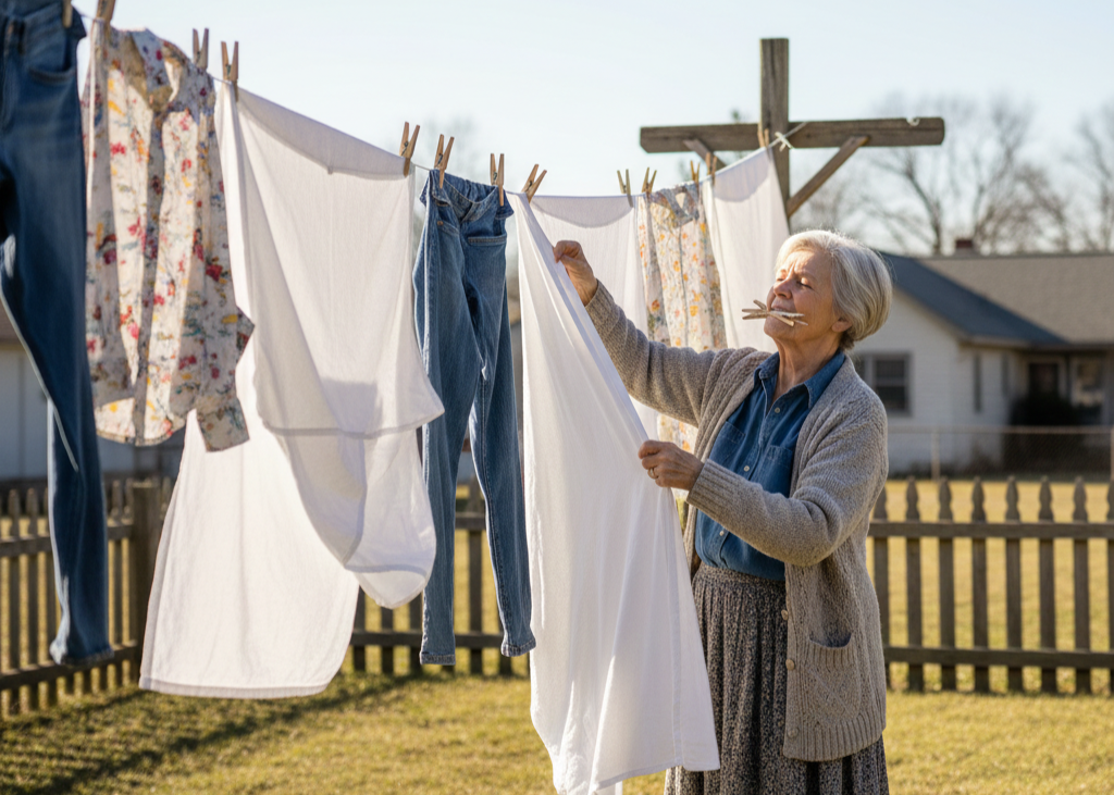 <p> Carrying baskets of damp clothes outside and carefully pinning every sock, shirt, and sheet to a line was an art form. Boomers remember scanning the sky for signs of rain, using clothespins with precision, and taking pride in the fresh smell of sun-dried linens. Hanging laundry wasn’t just practical; it was a moment to pause, enjoy the outdoors, and watch a home slowly come to life with fluttering fabrics. No dryer could replace the satisfaction of a perfectly hung load swaying in the breeze. </p> :: Gemini