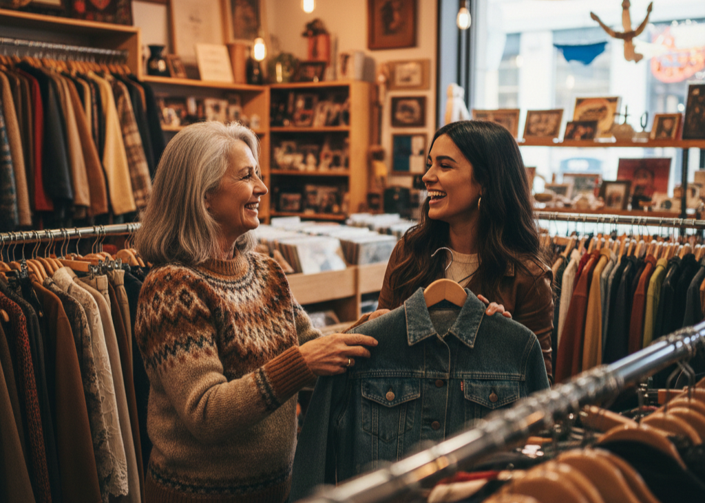 <p> Thrift stores, vintage shops, and antique markets are booming in popularity with millennials. Young adults are finding unique clothing, furniture, and home decor while making eco-friendly choices that reduce waste. Boomers have long appreciated quality over quantity, and millennials are discovering the value of this approach in their own way. Thrift shopping is about more than saving money—it is a chance to express individuality, explore history, and find pieces with stories. It is a modern twist on a long-standing boomer habit, blending sustainability with personal style. </p> :: Gemini