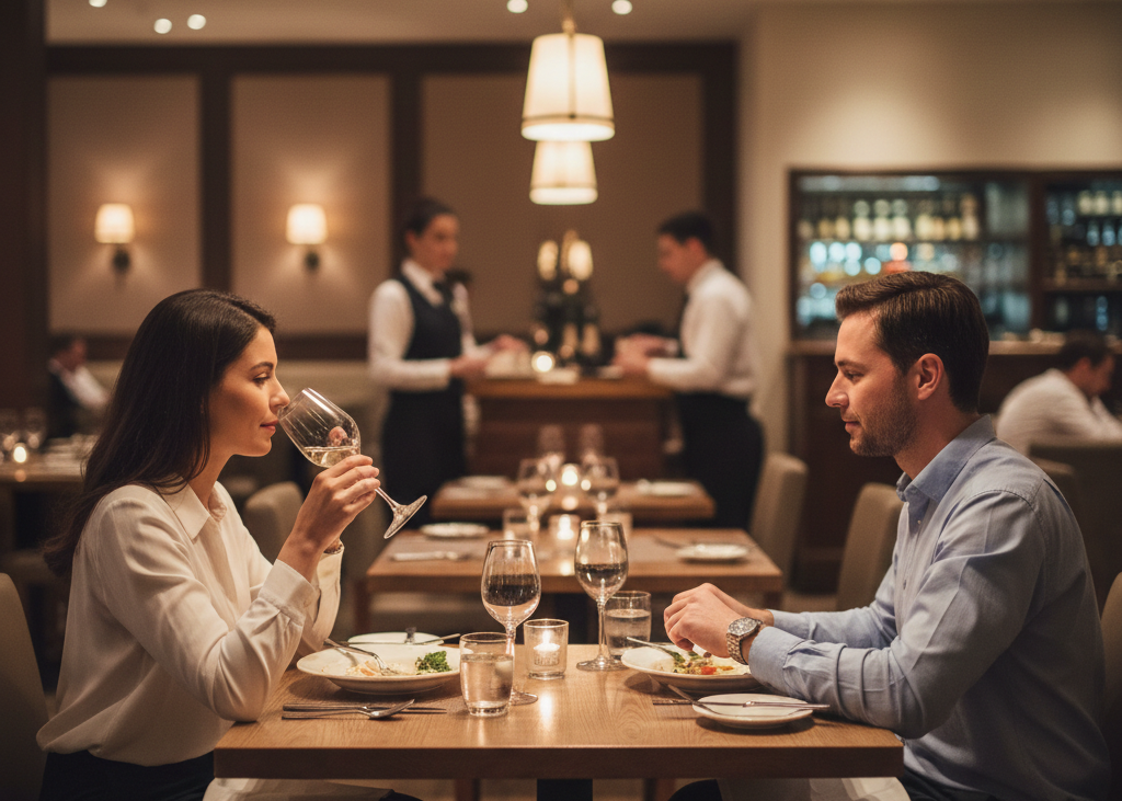 11. Respecting Shared Space and Timing <p> Awareness of timing and space also matters. Arriving on time, pacing your meal with others, and not lingering excessively when the restaurant is busy shows consideration.
Ignoring these rhythms can signal self-focus or unfamiliarity with shared social environments. Social ease often appears in small acts of consideration that make the experience smoother for everyone. </p> :: Gemini