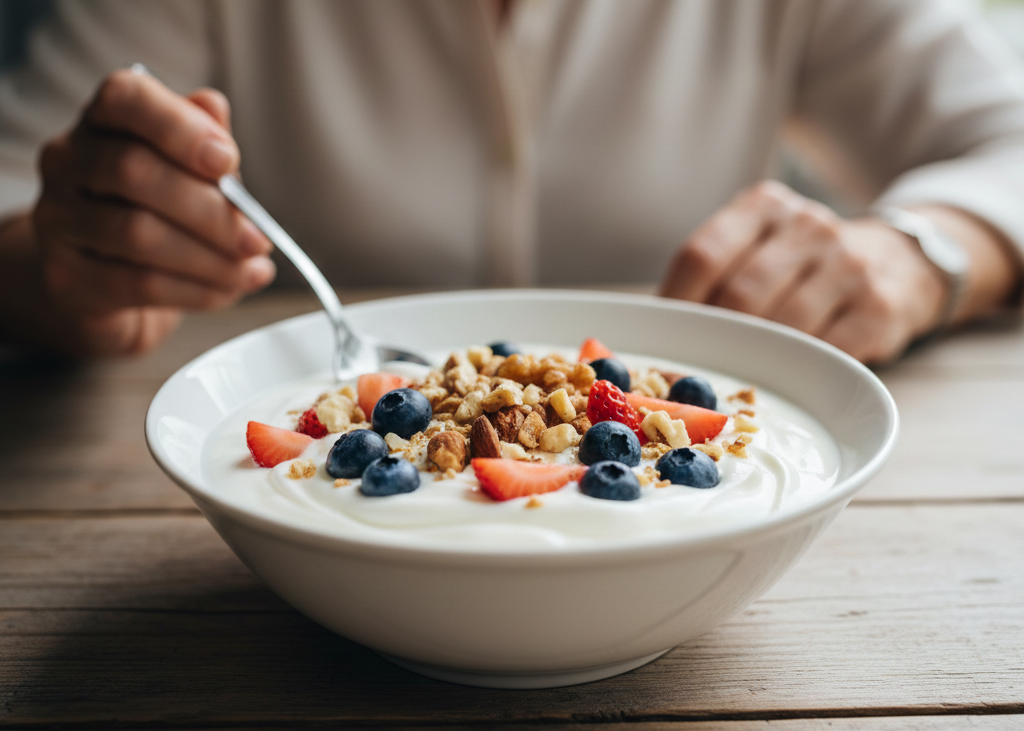 <p> Greek yogurt is a superstar for muscle maintenance because it delivers a high dose of protein — around 20–25 grams per cup, depending on the brand. Unlike regular yogurt, Greek yogurt is strained to concentrate protein, giving your muscles a more powerful boost with each serving.

In addition to protein, Greek yogurt provides calcium and vitamin D, both of which support bone strength and muscle function. A cup of Greek yogurt topped with fresh berries, a sprinkle of nuts, or a drizzle of honey makes a satisfying snack, breakfast, or dessert that helps you reach your daily protein goals. Its creamy texture and subtle tang also make it perfect for smoothies, parfaits, or even savory dishes like tzatziki.

Dietitians love Greek yogurt because it’s versatile, nutrient-dense, and convenient. It can be a quick protein-packed option before or after exercise, or a delicious base for creative meals and snacks throughout the day. </p> :: Gemini
