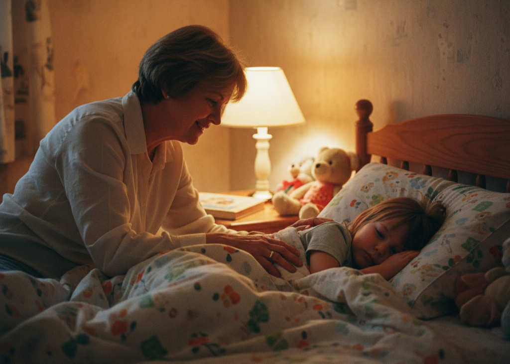 <p> A playful and comforting phrase said at bedtime, it showed how small rituals and words can create warmth and care in family life. Boomers often used such expressions to make ordinary moments special. It reminds us that a little humor and tenderness in daily routines can leave lasting memories. </p> :: Gemini