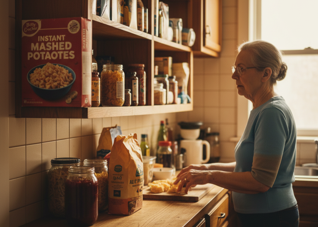 <p> Instant mashed potatoes are more than convenience—they are a comfort food that has fed generations. Keeping them shows that you value reliability and quick solutions when feeding family. It also reflects a pragmatic approach to cooking, combining tradition with modern convenience to meet everyday needs. </p> :: Gemini