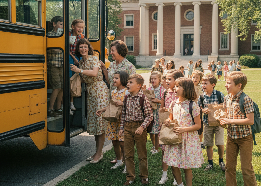 <p> Field trips were the highlight of the school year. Visiting farms, museums, planetariums, or local government buildings brought lessons to life in ways textbooks never could. Students eagerly boarded yellow school buses, buzzing with excitement and curiosity. Field trips encouraged exploration, critical thinking, and social interaction. Teachers and chaperones guided students through new experiences, often sparking lifelong interests or hobbies. These excursions provided a sense of adventure while reinforcing classroom lessons, creating shared experiences that bonded classmates. Boomers often recall field trips not just for the educational content, but for the memories of laughter, snacks, and the thrill of discovering something new outside the classroom walls. </p> :: Gemini